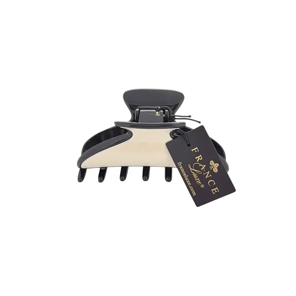 FRANCE LUXE Maybell Claw Clip in Black & Ivory